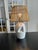 White Vintage Openwork Ceramic Table Lamp, 1970s For Sale - Image 8 of 10