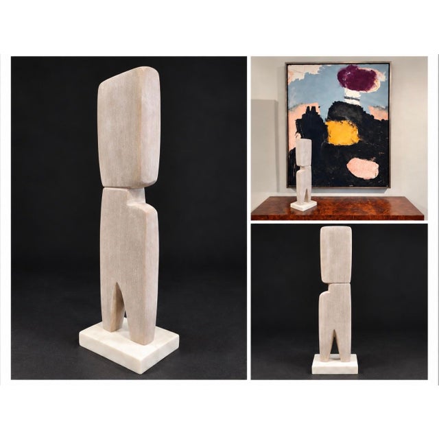 Abstract Modern Sandstone Sculpture by Scott Donadio (17.5” High) For Sale - Image 9 of 9