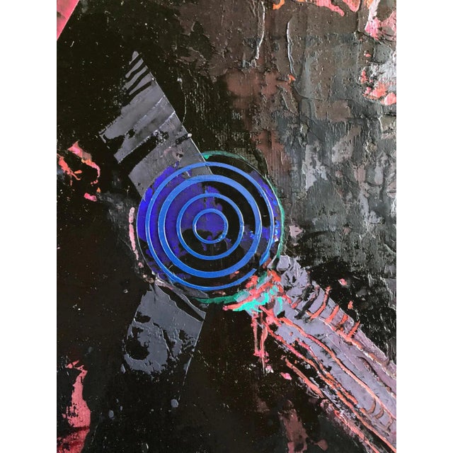 Quintessence, Contemporary Abstract Horse with Bold Colors, Layered Texture, 2019 For Sale - Image 4 of 8