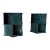 Italian Rotating Green Marble & Acrylic Glass Nightstands, 1970s, Set of 2 For Sale - Image 4 of 10