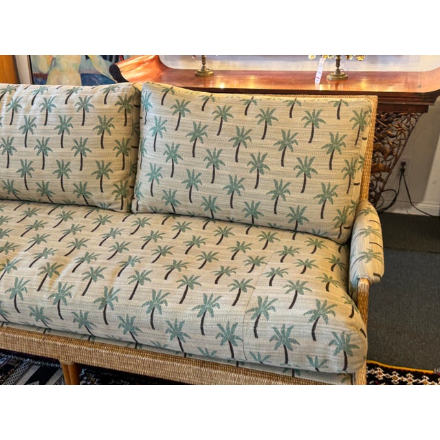 Wood Orlando Diaz-Azcuy Collection for McGuire-Baker Furniture Sofa For Sale - Image 7 of 11