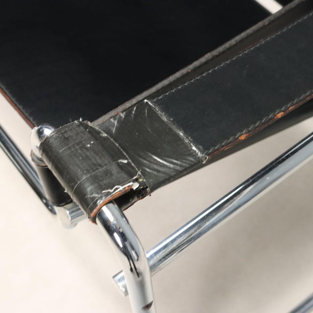 Black Wassily Chair by Marcel Breuer for Gavina For Sale - Image 8 of 12