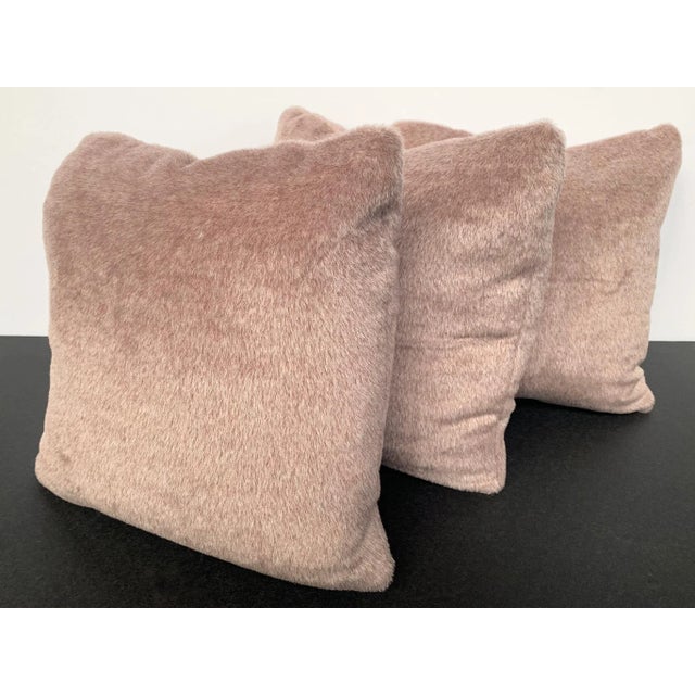 2020s Custom-Made Lilac Mohair Pillow For Sale - Image 5 of 10