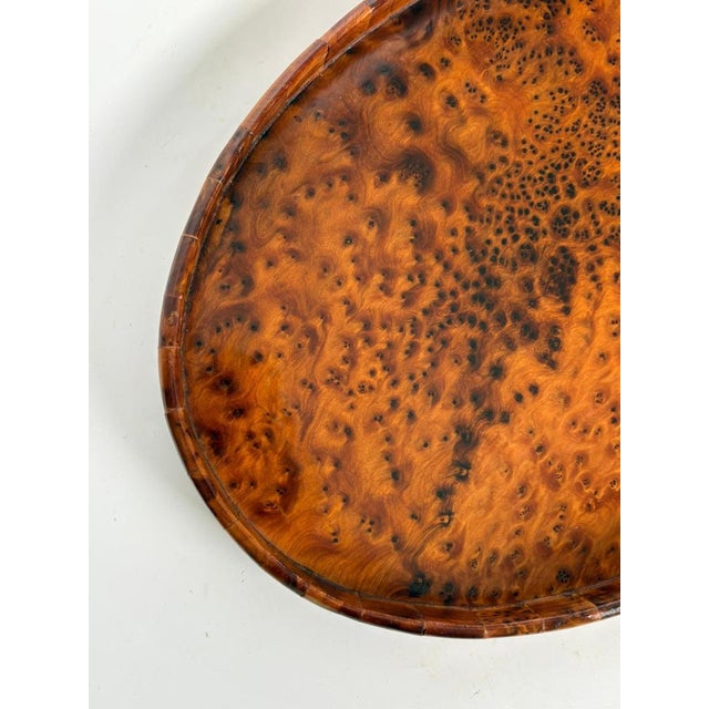 Oval Wooden Tray, France, 1970s For Sale - Image 6 of 10