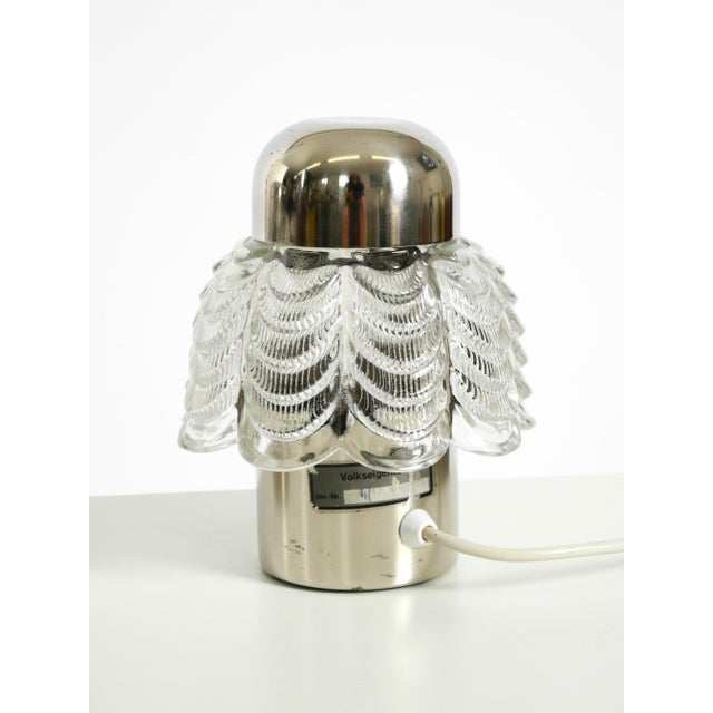 Large Metal and Glass Table Lamps from Veb Narva Leuchtenbau, 1960s, Set of 2 For Sale - Image 12 of 18