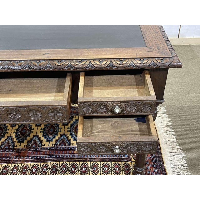 Early 20th Century Breton Chestnut Desk For Sale - Image 11 of 17