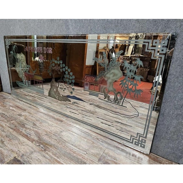 Vintage Restaurant Mirror, 1970s For Sale - Image 3 of 10