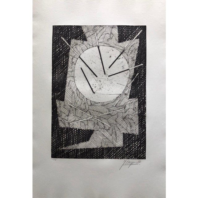 Original etching, aquaforte, aquatint engraving. Hand pencil signed and numbered. Published by Editions Denise René,...