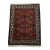 Fine Bidjar Rug 1’5” X 1’10” Red Wool Vintage Hand-Knotted Carpet For Sale