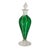 Vintage Hand-Blown Gold & Green Glass Perfume Bottle With Stopper & Dabber – 7.5” For Sale - Image 4 of 8