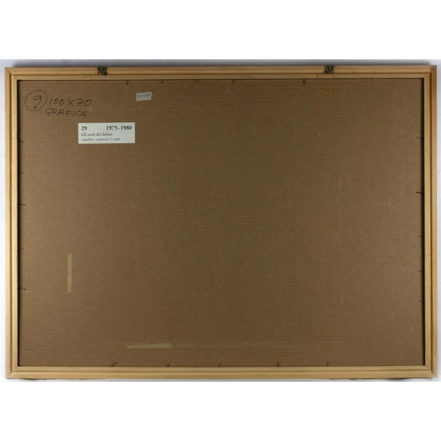 Modern Leo Guida, The Years of Pain, Original Etching, 1975 For Sale - Image 3 of 4