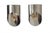 Large Polished Metal Wall Sconces, 1970s, Set of 2 For Sale - Image 9 of 9
