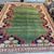 Vintage Turkish Rug 8'9"x11' – Green Field – Geometric Border For Sale - Image 4 of 4