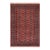 Southwestern Bokhara Desirae Pink Green Hand Knotted Rug For Sale