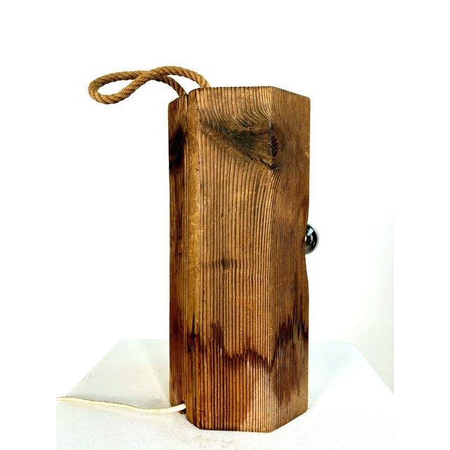 Wood Lamps attributed to Temde Leuchten, 1960s, Set of 2 For Sale - Image 7 of 11