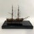 Rigged ship model of the merchant brig "Volante" of Boston. Solid hull with scribed basswood deck. Details include cabins,...