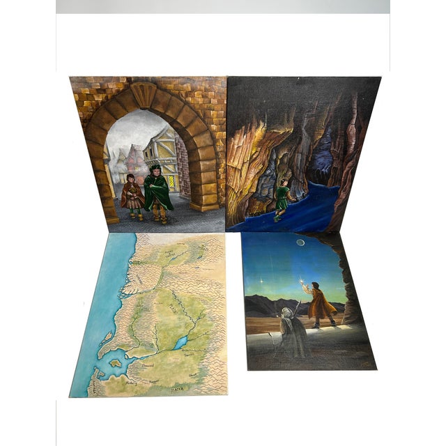 1980s Mockup With Original Storyboard Acrylic/Oil Paintings, the Toymaker's Apprentice, Written and Illustrated by Suzanne Corbett - 21 Pieces For Sale - Image 12 of 15