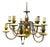 Vintage Metal Chandelier, Poland, 1980s For Sale