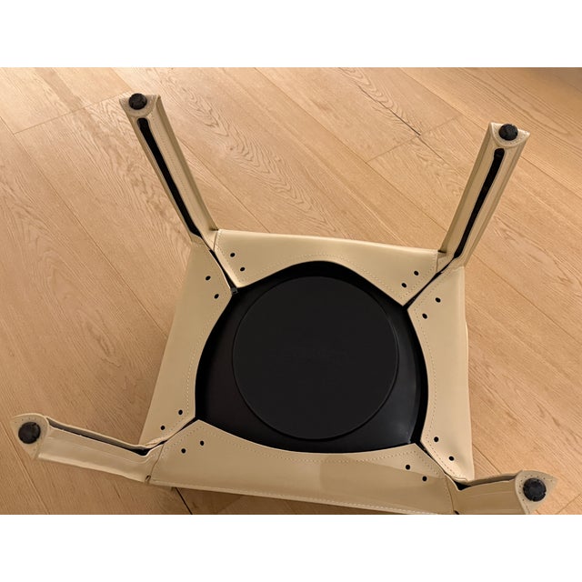 Cassina – Set of Six Leather Dining/Arm Chairs For Sale - Image 10 of 10