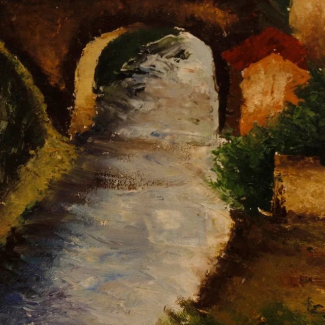 Italian Artist, Landscape, 1970, Oil on Canvas, Framed For Sale - Image 8 of 13