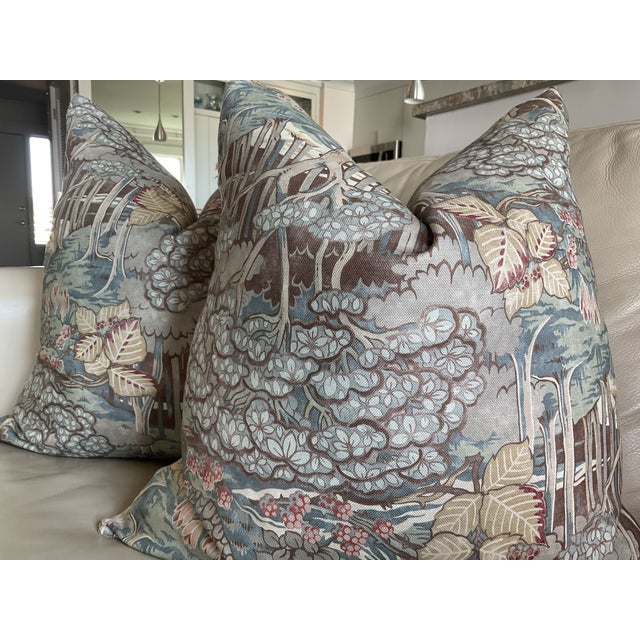 A classic! Woodland Menagerie from GP and J Baker in teal features a printed fabric depicting a gorgeous forest scene....