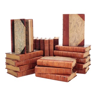 Leather Books, "Works of George Meredith" From 1912, Set of 20 For Sale