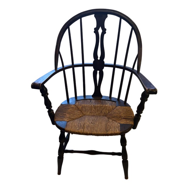 Antique 1920 Windsor Fiddleback Chair For Sale