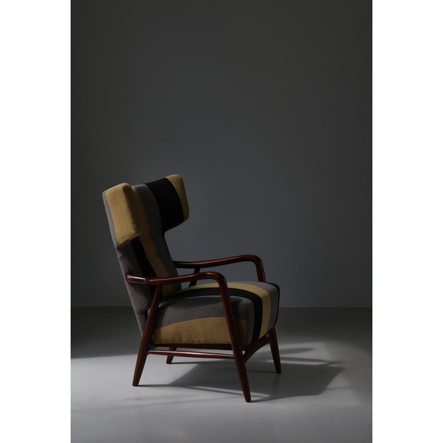 Wingback Armchair attributed to Eva & Nils Koppel for Slagelse Møbelværk, Denmark, 1947 For Sale - Image 4 of 18