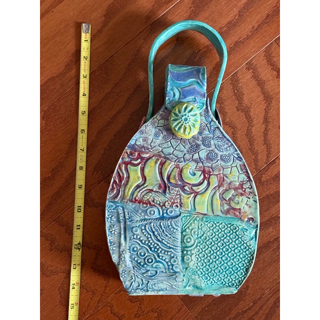 Hand Built Sculptural Ceramic Vessel Signed/Dated For Sale In Baltimore - Image 6 of 18