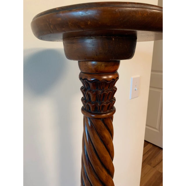 Victorian Victoria Mahogany Torchere Jardinere Stand For Sale - Image 3 of 6