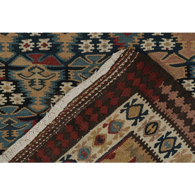 Textile Vintage Persian Kilim Rug in Polychromatic Geometric Patterns by Rug & Kilim For Sale - Image 7 of 7
