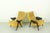 Yellow Vintage Model 107 & 137 Chairs in Kvadrat Hallingdal by Theo Ruth for Artifort, 1960s, Set of 2 For Sale - Image 8 of 18