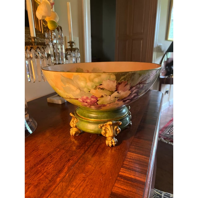 Mid 19th Century Austrian Hand-Painted Bowl on Stand For Sale - Image 4 of 10