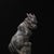 Chinese Vintage Gilt Brass Qilin Figure - Mythical Beast on Column For Sale - Image 3 of 9