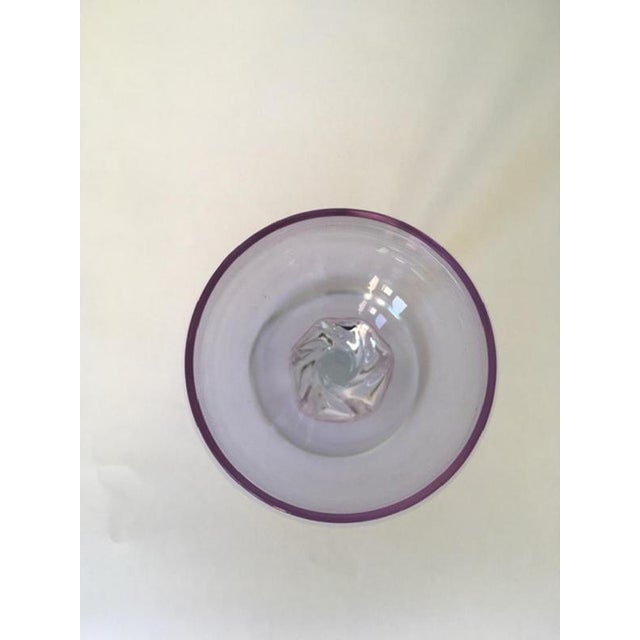 Purple Postmodern Murano Glass Goblet, Italy, 1960s For Sale - Image 8 of 15