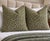 Pair of Kravet Thom Filicia Flurries Forest Green Velvet 22" Pillows For Sale - Image 4 of 4
