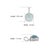 Minimalist Cushion Cut 4.96 Ct Aquamarine Bezel Set Solitaire Pendant in 925 Silver For Sale - Image 10 of 12