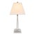 Brass-Plated Polished Nickel Table Lamp For Sale