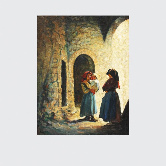 Emil Krause, Untitled, 1920s, Oil on Canvas For Sale - Image 3 of 9