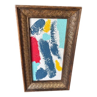 Small Mid-Century Style Abstract Painting For Sale