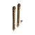 Egyptian Revival Style Pair of Partial Gilt Wall Sconces For Sale - Image 13 of 13