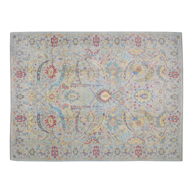 Vintage Turkish Anatolian Hand Knotted Wool Rug, 8'7"x12' For Sale