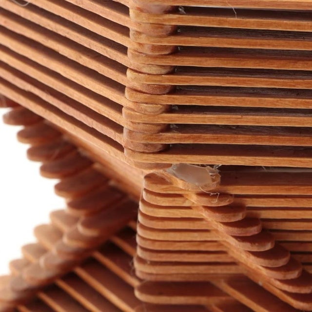 1950s Tramp Art Table Lamp For Sale In Columbus - Image 6 of 6