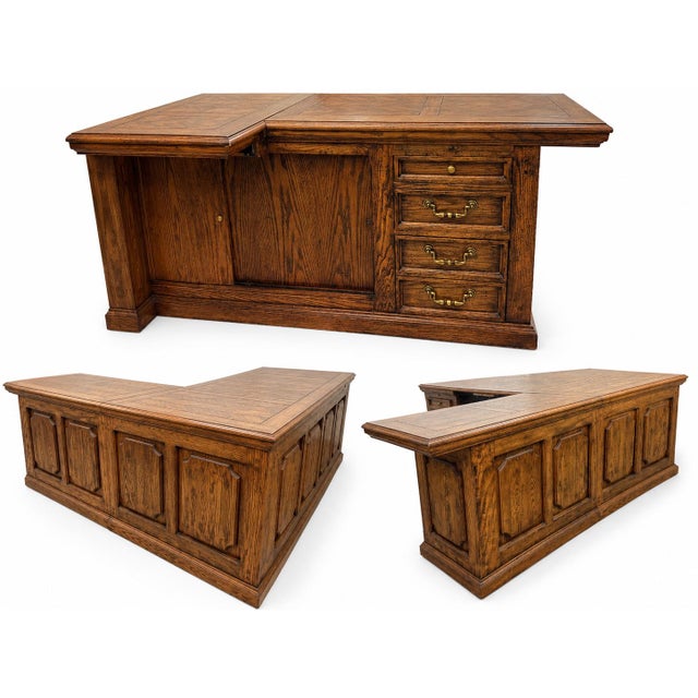Fremarc Fremarc Designs Executive Desk With Return For Sale - Image 4 of 4
