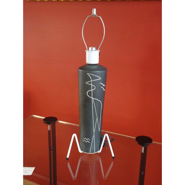 Metal 1950s Pair Harris Strong Table Lamps Without Shades For Sale - Image 7 of 13