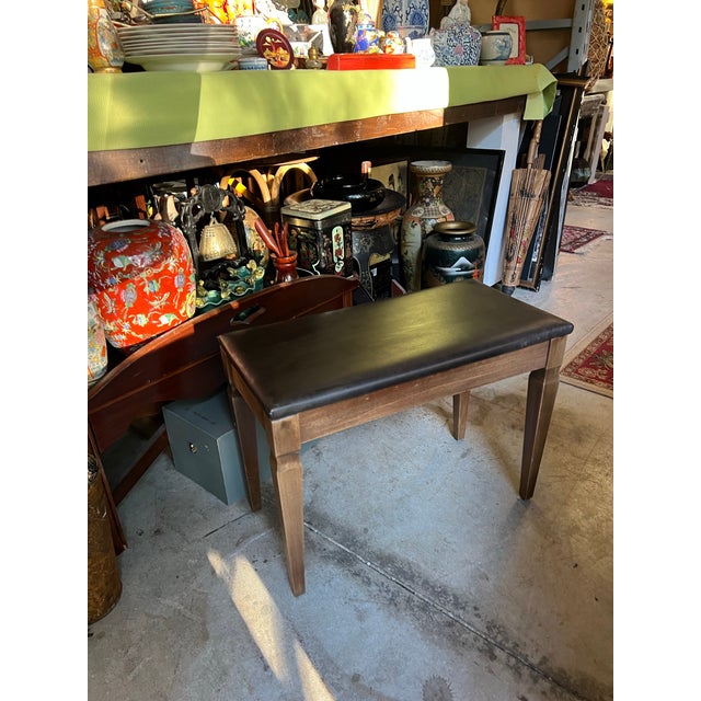 Up for consideration is a beautiful vintage MCM petite wooden bench. This would look lovely in your home and it is a...