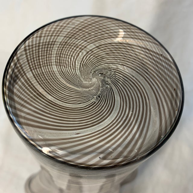 Coffee Dino Martens Murano Art Glass Vase - Handkerchief Style 12” For Sale - Image 8 of 8