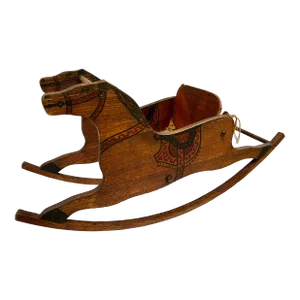 Late 1800s Handcrafted Rocking Horse Seat