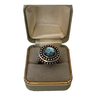 1980s Topaz Ring Kameleon Sterling Silver Size 7 For Sale