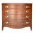 Vintage White Fine Furniture Bow Front Bachelor Chest | Dresser | Federal Style For Sale